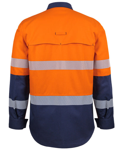 JB's Hi Vis FR PPE2 Biomotion 185G Work Shirt Long Sleeve (JBS6DFRL)