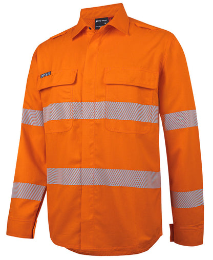 JB's Hi Vis FR PPE2 Biomotion 185G Work Shirt Long Sleeve (JBS6DFRL)