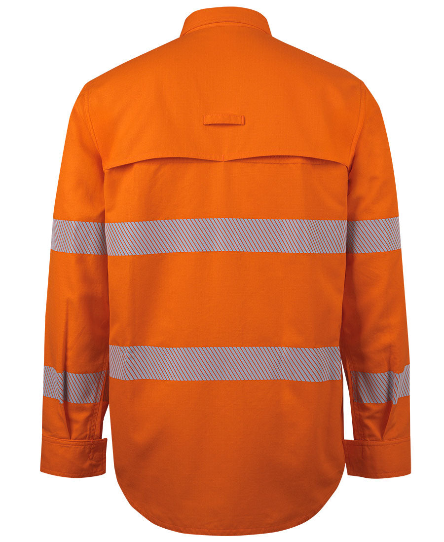 JB's Hi Vis FR PPE2 Biomotion 185G Work Shirt Long Sleeve (JBS6DFRL)