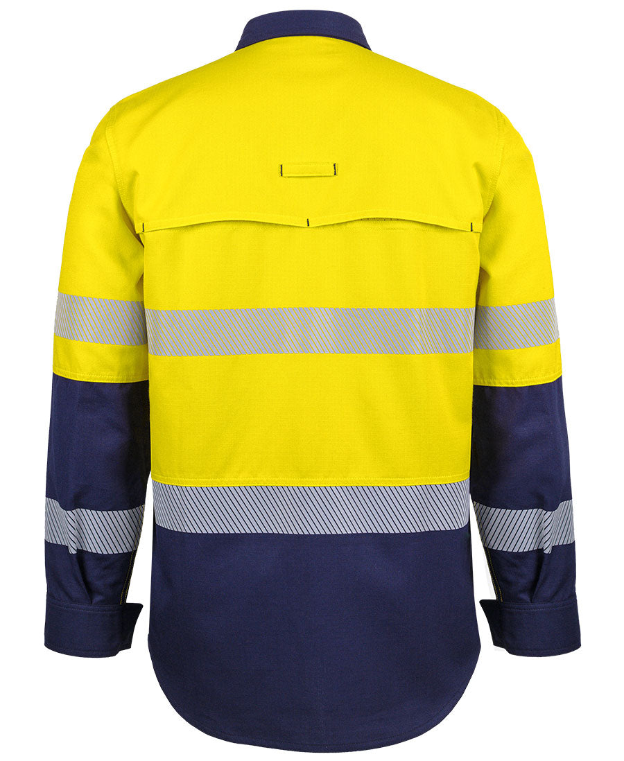 JB's Hi Vis FR PPE2 Biomotion 185G Work Shirt Long Sleeve (JBS6DFRL)