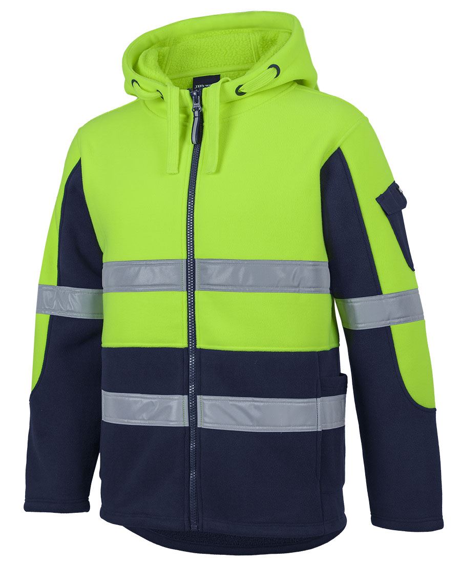 JB's Hi Vis (D+N) 450G Full Zip Shepherd Hoodie (JBS6DLZ)