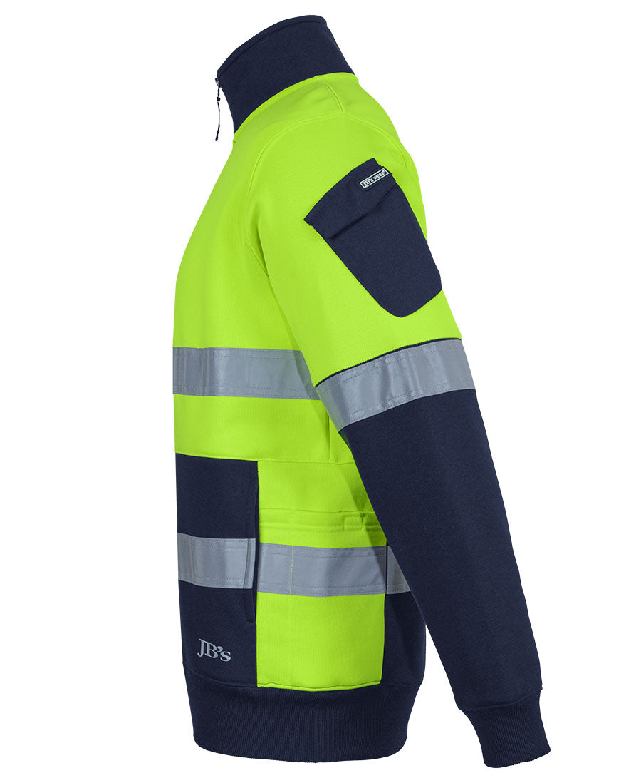 JB's Hi Vis (D+N) 350G 1/2 Zip Trade Fleece (JBS6DNVF)