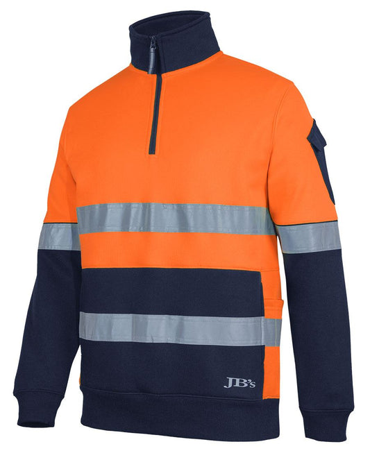 JB's Hi Vis (D+N) 350G 1/2 Zip Trade Fleece (JBS6DNVF)
