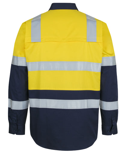 JB's Hi Vis (D+N) 150G Level 3 Work Shirt Long Sleeve (JBS6DNW3)