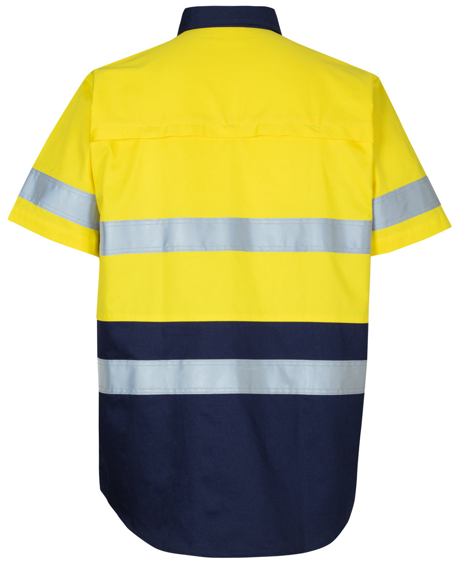 JB's Hi Vis (D+N) 150G Work Shirt Short Sleeve (JBS6DNWS)