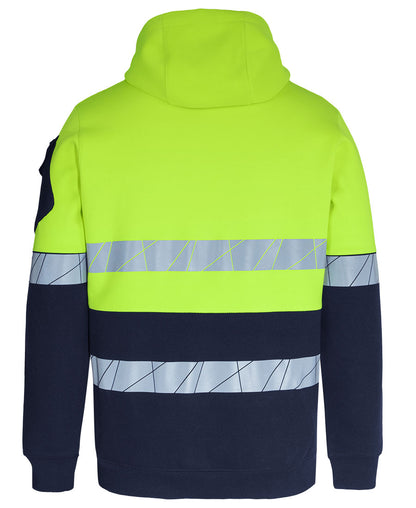 JB's Hi Vis 450G Pull Over Hoodie with Fragmented Tape (JBS6DPFP)