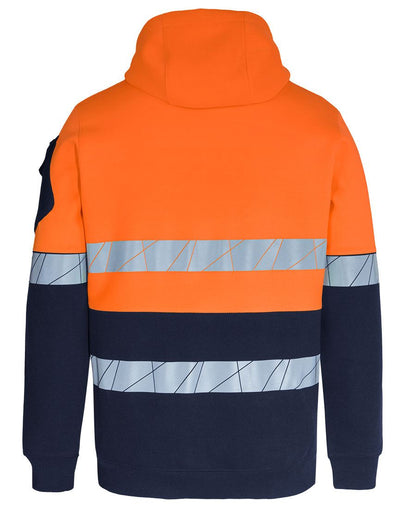 JB's Hi Vis 450G Pull Over Hoodie with Fragmented Tape (JBS6DPFP)