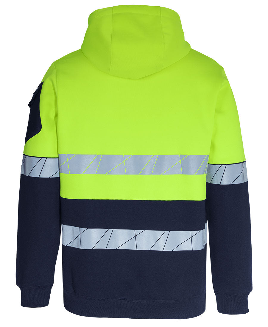 JB's Hi Vis 450G Full Zip Hoodie with Fragmented Tape (JBS6DPFZ)