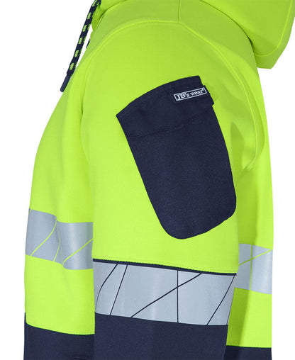 JB's Hi Vis 450G Full Zip Hoodie with Fragmented Tape (JBS6DPFZ)
