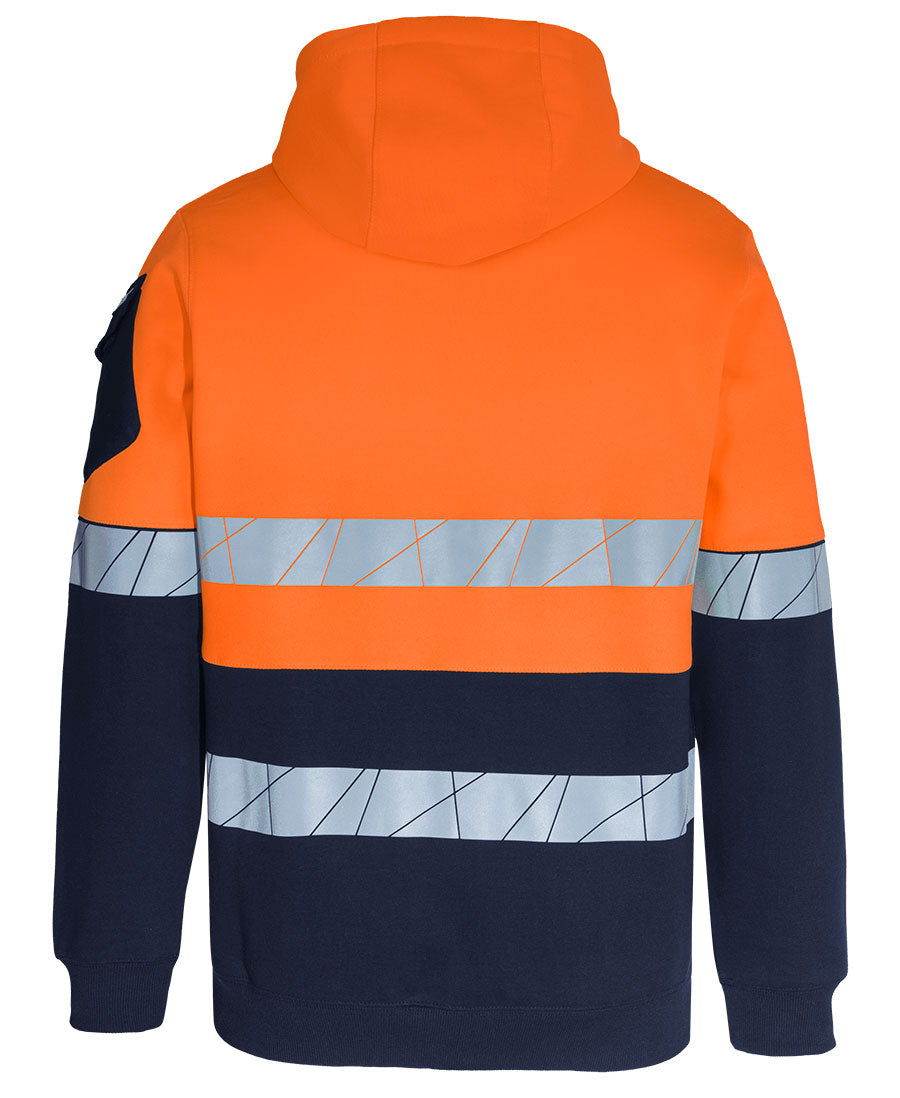 JB's Hi Vis 450G Full Zip Hoodie with Fragmented Tape (JBS6DPFZ)