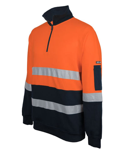 JB's Hi Vis (D+N) 310G Cotton 1/2 Zip Fleece (JBS6DVFM)