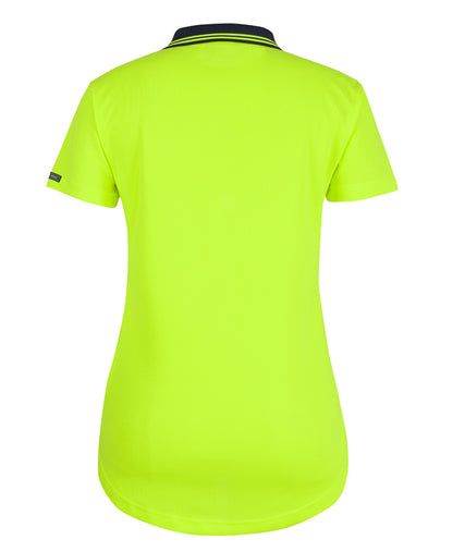 JB's Hi Vis Ladies Drop Tail Polo Short Sleeve (JBS6HDS1)
