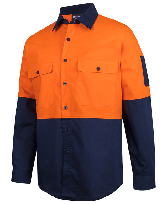 JB's Hi Vis Class F Ripstop Work Shirt Long Sleeve (JBS6HRFL)