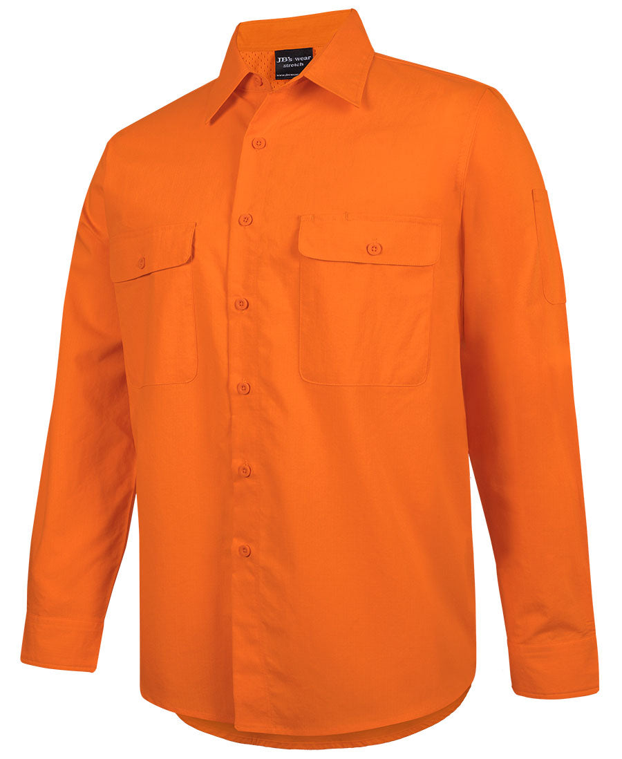 JB's Hi Vis Class F Ripstop Work Shirt Long Sleeve (JBS6HRFL)