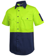 JB's Hi Vis Class F Ripstop Work Shirt Short Sleeve (JBS6HRFS)