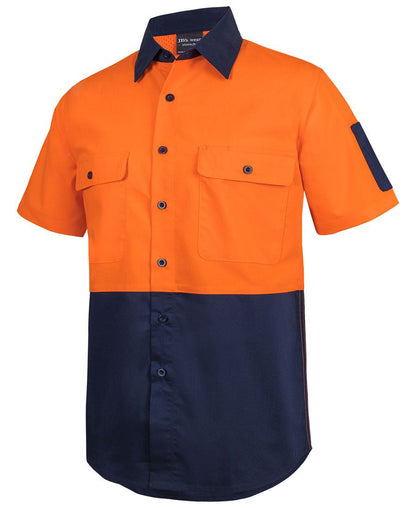 JB's Hi Vis Class F Ripstop Work Shirt Short Sleeve (JBS6HRFS)