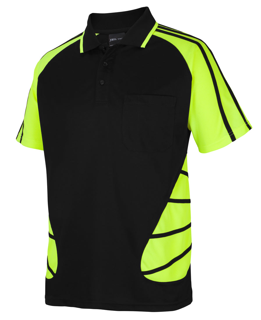 Green hi clearance vis polo shirts