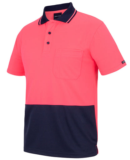 JB's Hi Vis Non Cuff Traditional Polo Short Sleeve (JBS6HVNC)