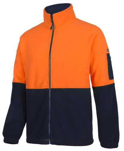 JB's Hi Vis Full Zip Polar Fleece (JBS6HVPE)