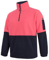 JB's Hi Vis 1/2 Zip Polar Fleece (JBS6HVPF) - Best Buy Trade Supplies