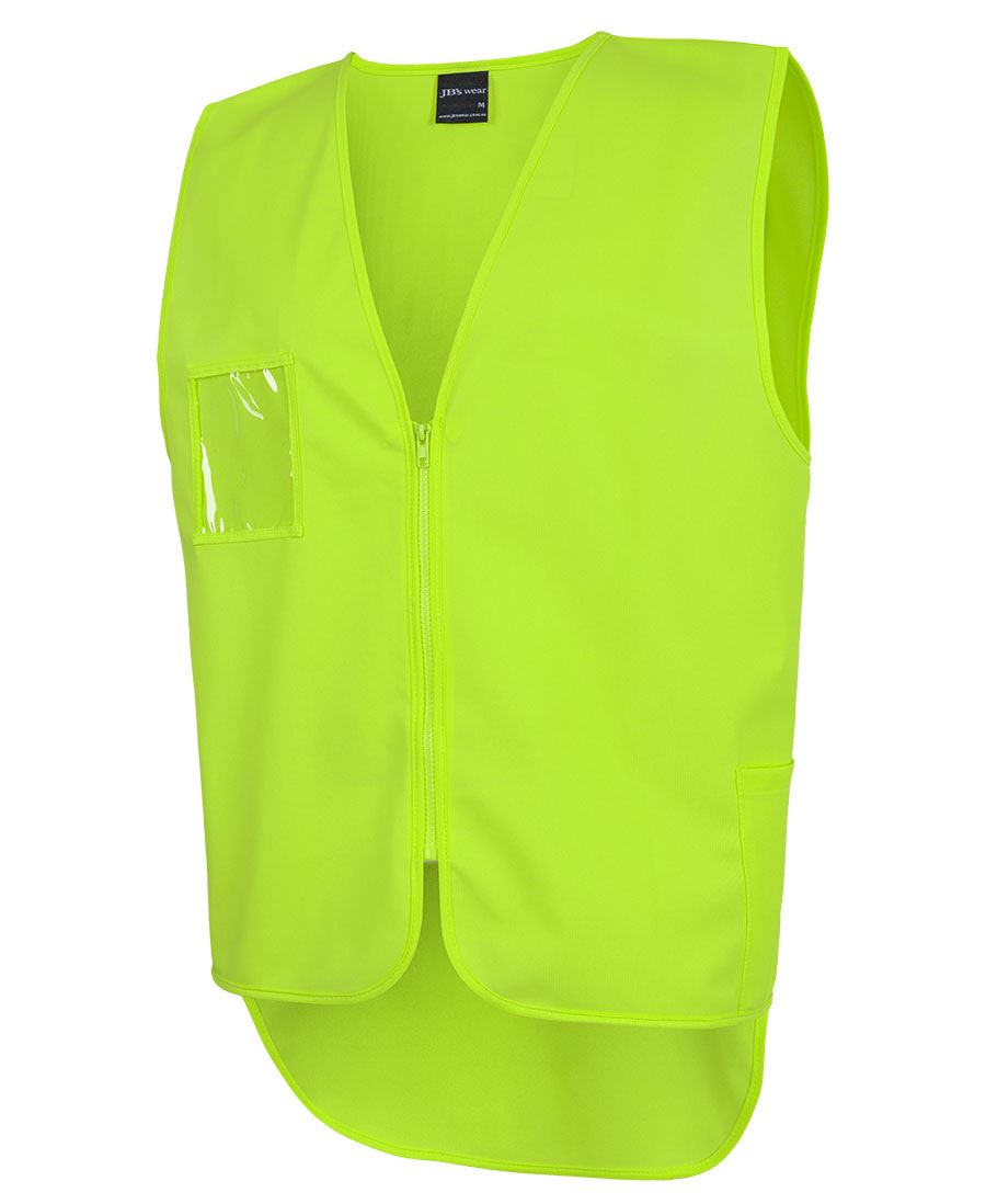 JB's Hi Vis Zip Drop Tail Safety Vest (JBS6HVSW)