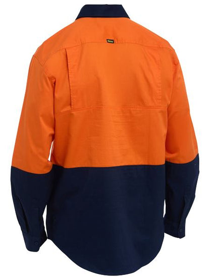 Bisley Hi Vis Cool Lightweight Drill Shirt Long Sleeve (BISBS6695)