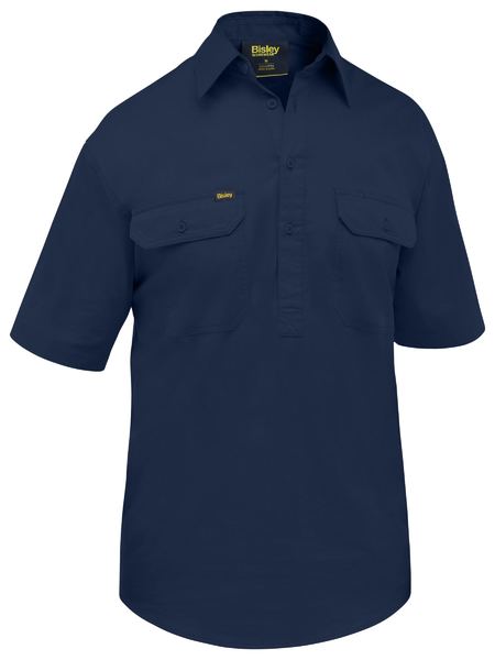 Bisley Closed Front Cool Lightweight Shirt Short Sleeve (BISBSC1820)