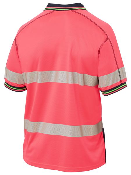 Bisley Hi Vis Taped Polyester Mesh Polo Short Sleeve (BISBK1219T)