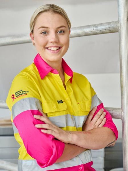 Bisley Hi Vis Ladies Taped Cool Lightweight Drill Shirt Long Sleeve (BISBL6696T)