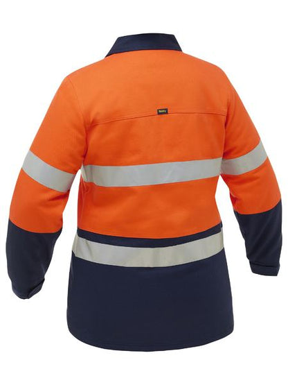 Bisley Ladies Hi Vis Drill Jacket Taped (BISBKL6710T)