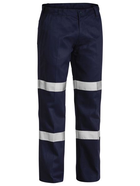 Bisley Taped Biomotion Cotton Drill Work Pants (BISBP6003T)