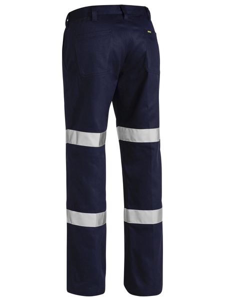 Bisley Taped Biomotion Cotton Drill Work Pants (BISBP6003T)