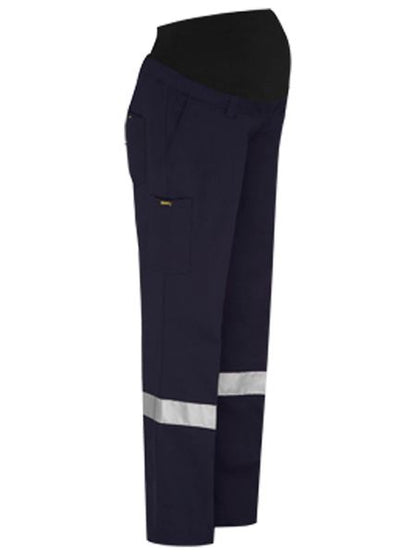 Bisley Ladies Tapered Maternity Drill Work Pants (BISBPLM6009T)