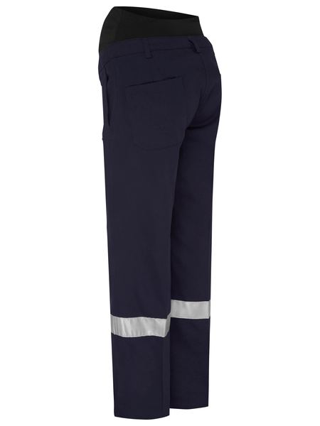 Bisley Ladies Tapered Maternity Drill Work Pants (BISBPLM6009T)