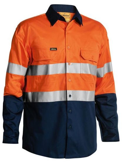 Bisley Hi Vis Taped Cool Lightweight Shirt Long Sleeve (BISBS6896)