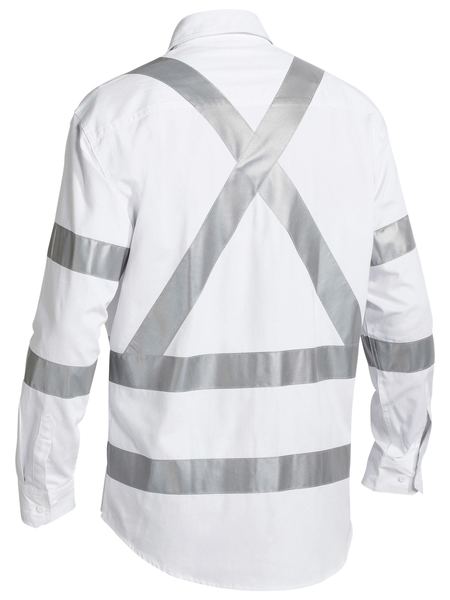 Bisley Taped Night Cotton Drill Shirt Long Sleeve (BISBS6807T)