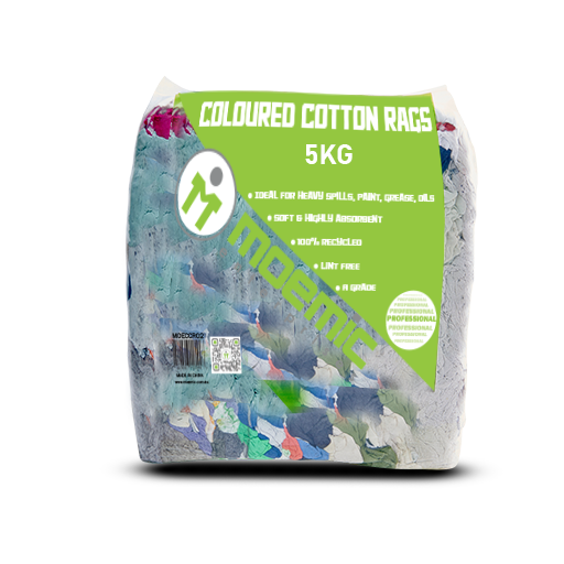 Moemic Premium Coloured Cotton Rags