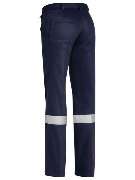 Bisley Ladies Taped Original Cotton Drill Work Pants (BISBPL6007T)