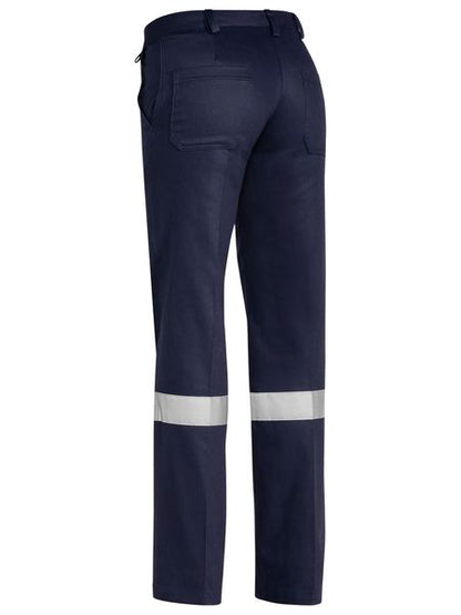 Bisley Ladies Taped Original Cotton Drill Work Pants (BISBPL6007T)