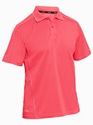 Bisley Hi Vis Cool Mesh Polo with Reflective Piping Short Sleeve (BISBK1425)