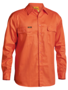 Bisley Hi Vis Drill Shirt Long Sleeve (BISBS6339)