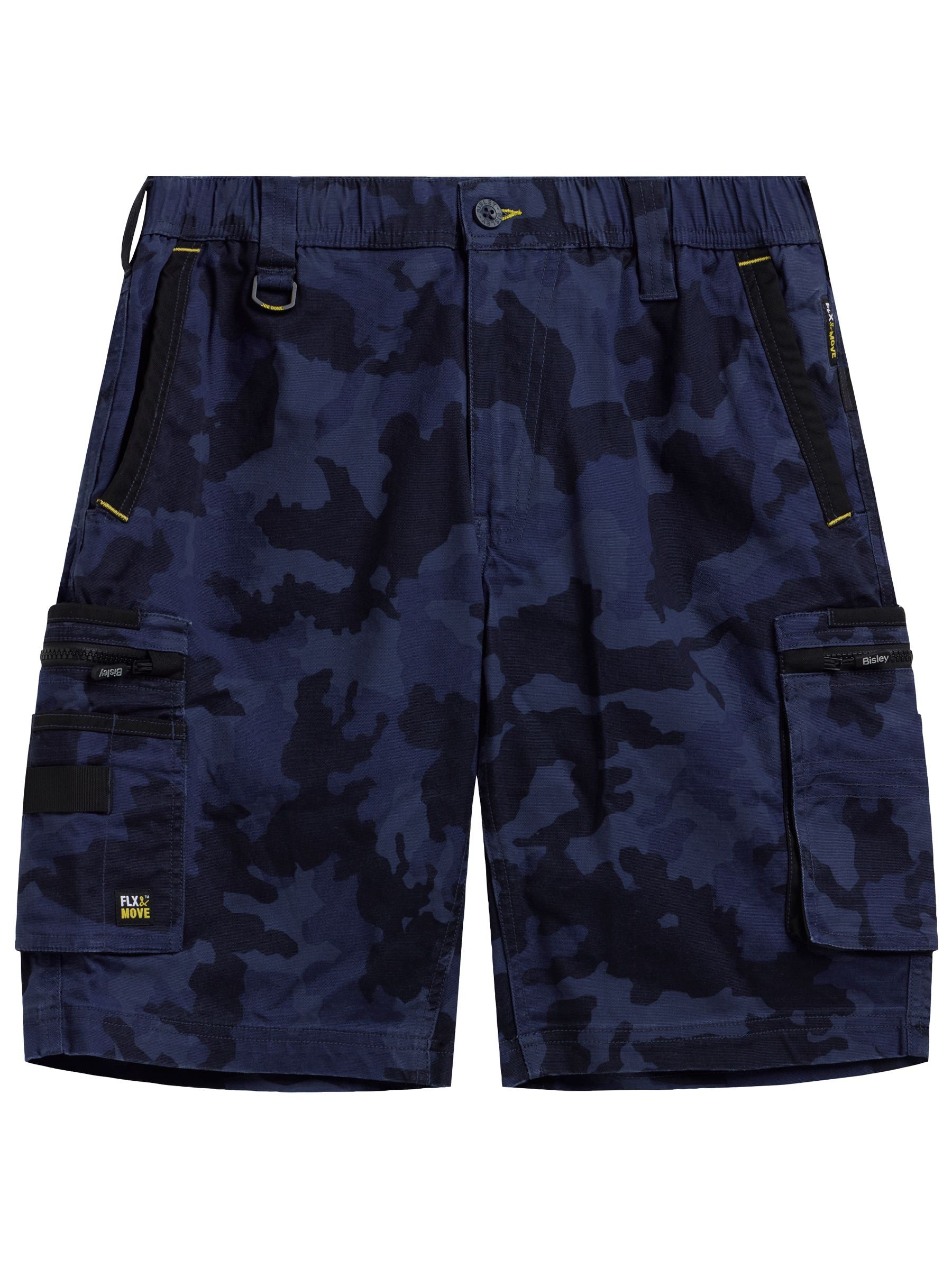 Bisley FLX & Move Stretch Canvas Camo Cargo Shorts (BISBSHC1337) - Best Buy Trade Supplies