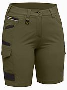 Bisley FLX & Move Ladies 4 Way Stretch Zip Cargo Shorts (BISBSHL1332)