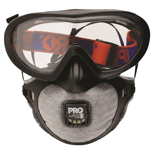 Pro Choice Filterspec Pro Goggle & Mask Combo P2+Valve+Carbon x 3 Masks