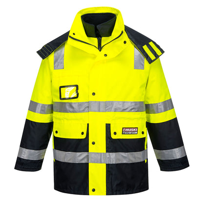 Portwest Hi Vis Taped Huski Venture 4 in 1 Contrast Jacket (PORK8106)