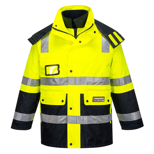 Portwest Hi Vis Taped Huski Venture 4 in 1 Contrast Jacket (PWK8106)