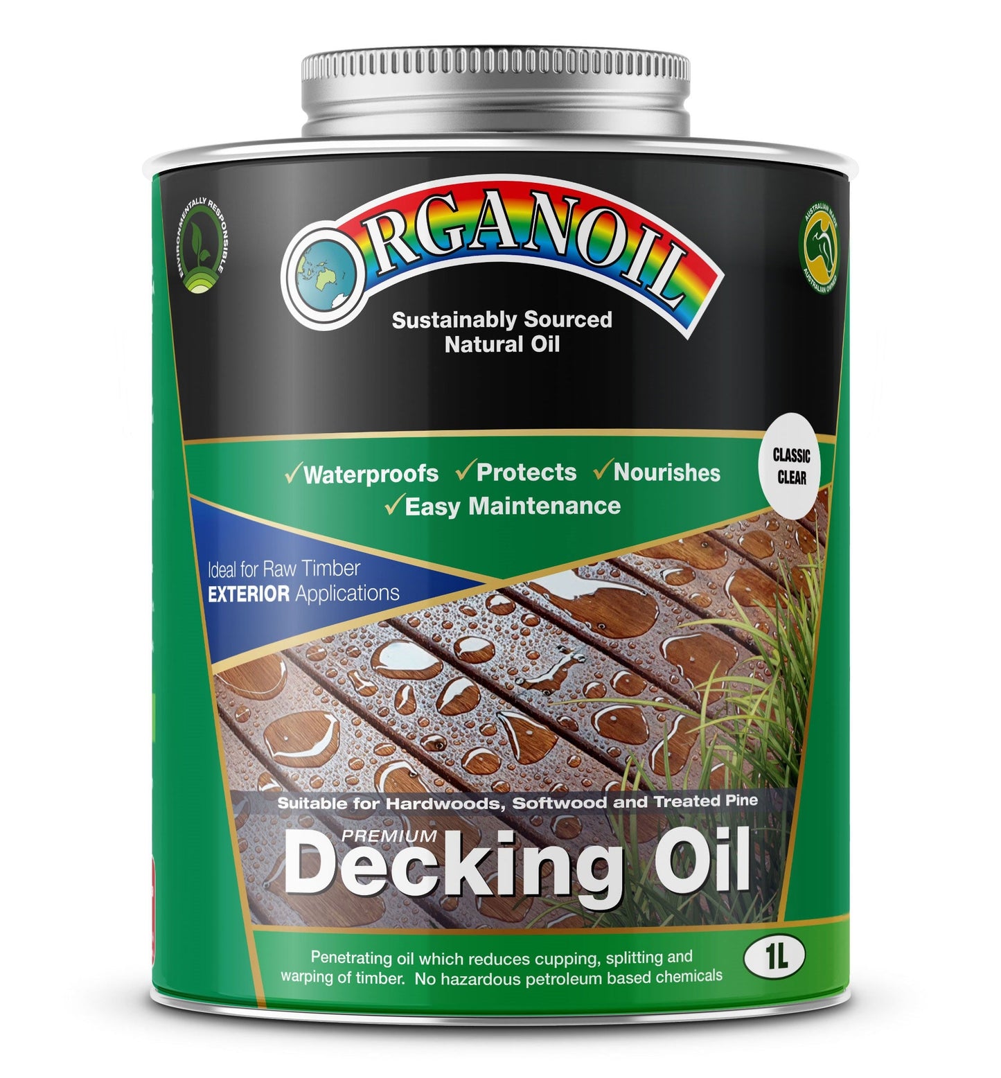 Organoil Decking Oil Classic Clear 1L