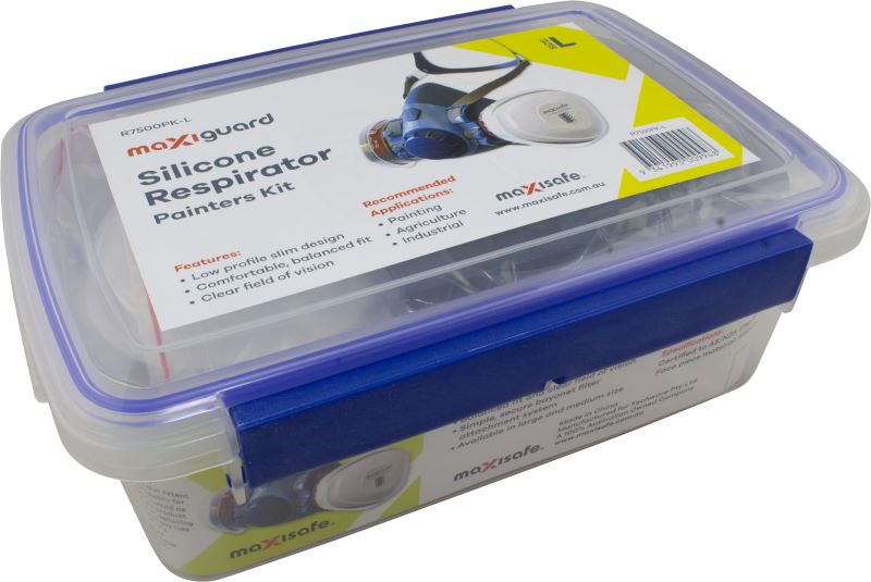 Maxiguard Half Mask Silicone Painters Kit with A1P2 Cartridges (Boxed Kit) (MAXR7500PK)