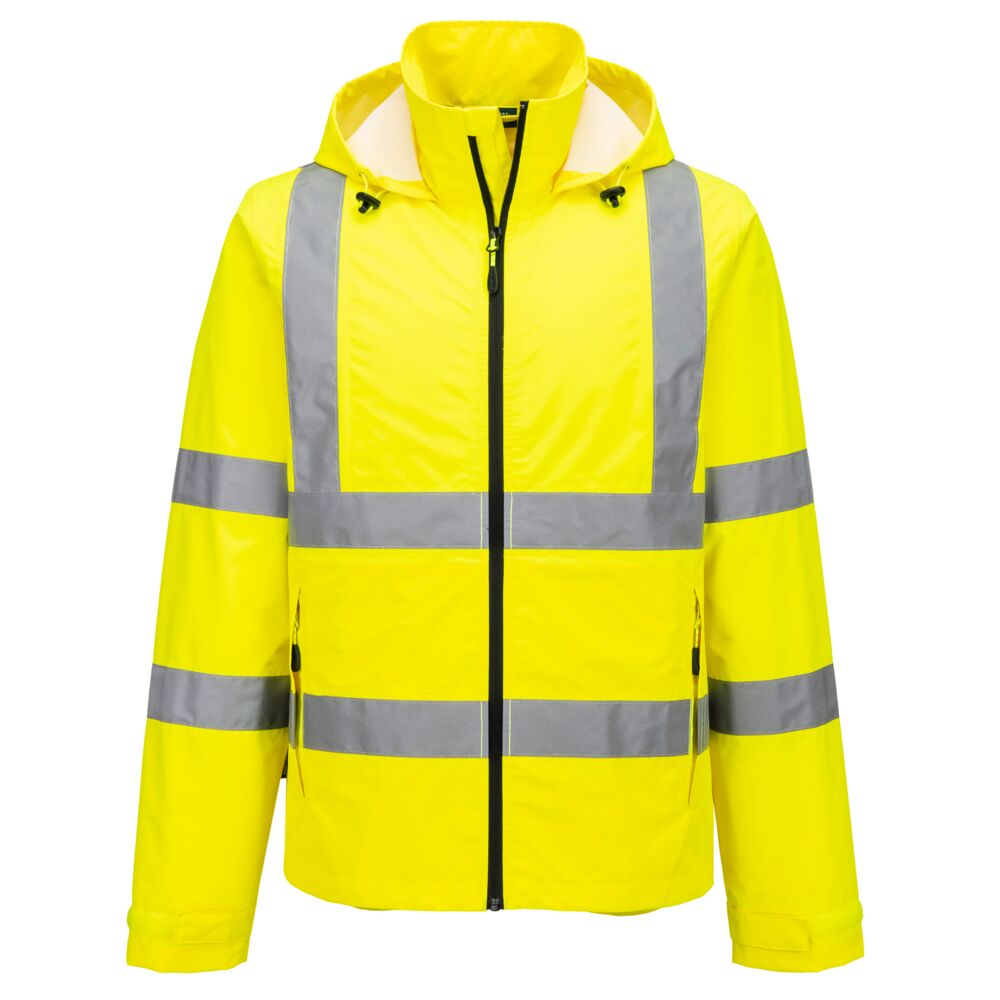 Portwest Hi Vis Taped Lightweight Packable Jacket (PWS164)