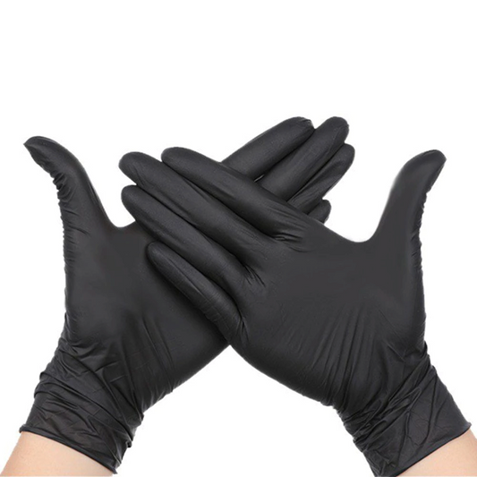 F8 Nitrile PF Disposable Gloves Black (F8N)
